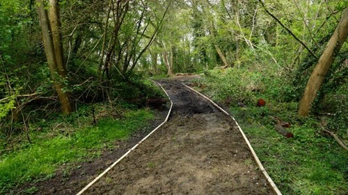 Updated woodland path